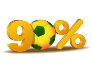 Image showing ninety percent discount icon