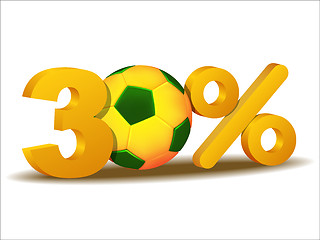 Image showing thirty percent discount icon