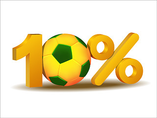 Image showing Ten percent discount icon