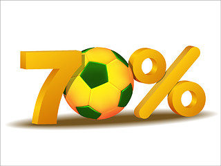 Image showing seventy percent discount icon