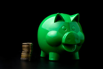 Image showing Piggy Bank with money