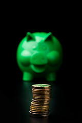 Image showing Piggy Bank with money