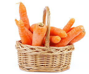 Image showing Carrot in Basket