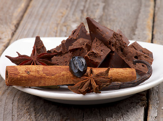 Image showing Chocolate and Sweet Spices