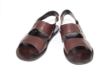 Image showing brown sandals 