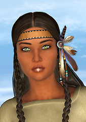 Image showing Native American Woman