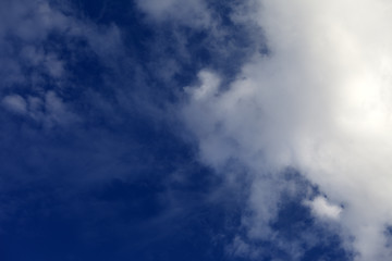 Image showing Blue sky with white cloud
