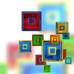 Image showing colorful cubes