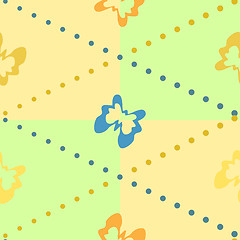 Image showing seamless background with butterflies