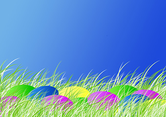 Image showing Easter dyed eggs