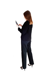 Image showing Business woman on cell phone.