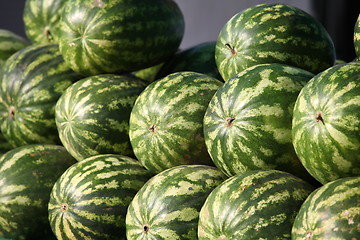 Image showing pile of watermelons