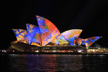 Image showing Sydney Opera House in multicolour