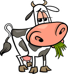 Image showing cow farm animal cartoon illustration