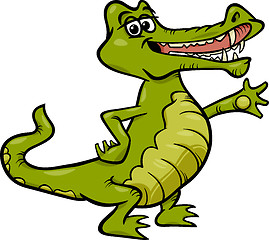 Image showing crocodile animal cartoon illustration