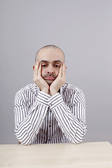 Image showing Man at desk