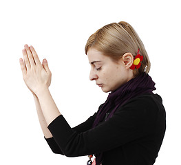 Image showing Woman praying