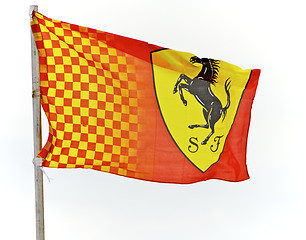 Image showing Formula One Ferrari Flag