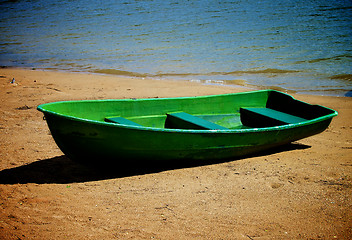 Image showing Old Lonely Boat