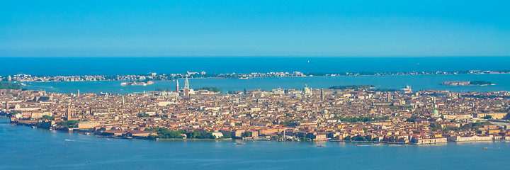 Image showing Aerial view of Venice, Italy.