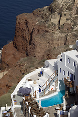 Image showing hotel with pool caldera