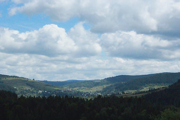 Image showing view to Carpathian mountains