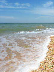 Image showing marine landscape with waves