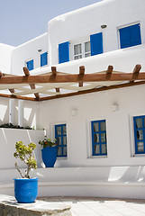 Image showing typical architecture greek islands