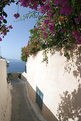 Image showing greek island street scene