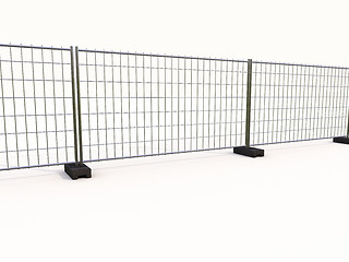 Image showing Wire mesh fence