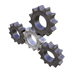 Image showing Metal cogwheels