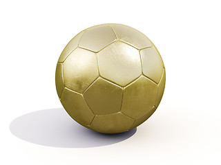 Image showing Golden soccer ball