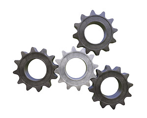 Image showing Metal cogwheels