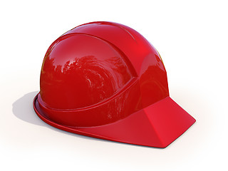 Image showing Red safety helmet 