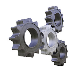 Image showing Metal cogwheels