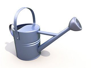 Image showing Watering can made of metal