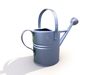 Image showing Watering can made of metal