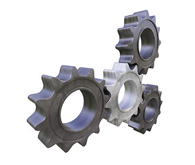 Image showing Metal cogwheels