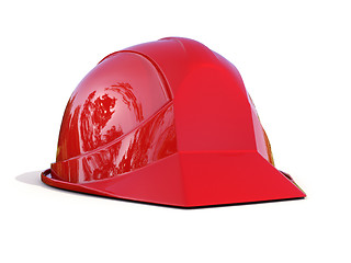 Image showing Red safety helmet 