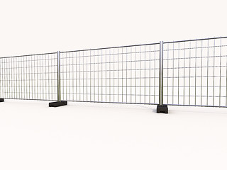 Image showing Wire mesh fence