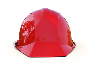 Image showing Red safety helmet 