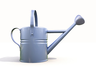 Image showing Watering can made of metal