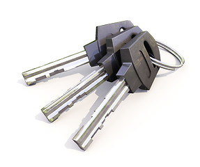 Image showing Bunch of house keys