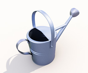 Image showing Watering can made of metal