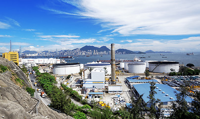 Image showing Oil tank station