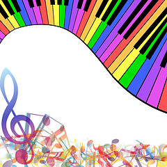 Image showing Multicolor musical