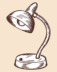 Image showing Table lamp sketch