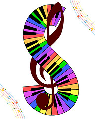 Image showing Multicolor musical