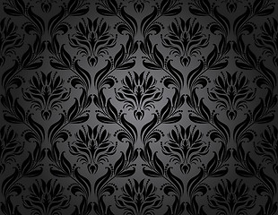 Image showing Damask seamless pattern