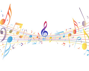 Image showing Multicolor musical